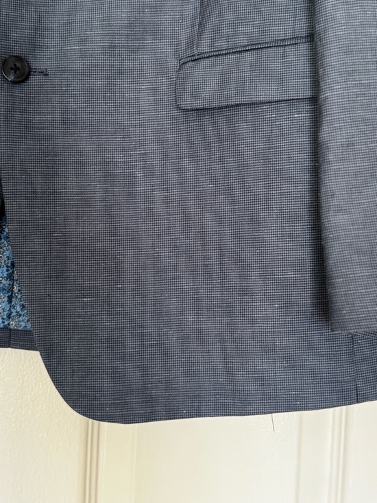 Original Penguin Men's Blue Notch Lapel Suit Jacket Size 44R - Picture 3 of 14